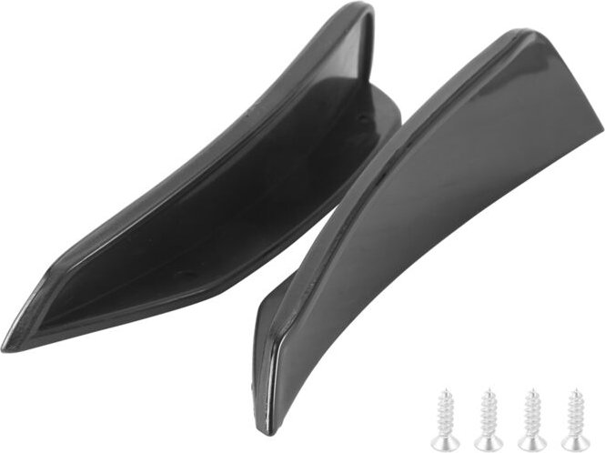 Thumbnail - Tlily - 2Pcs Front BUmper Side Air Splitter Spoiler Schwarz für W176 A180 A200 A220 A250 A45 a 2016-2018