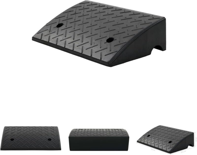 The Living Store - Bordsteinrampe Gummi 50 x 32,5 x 14 cm - Verkehrsschilder