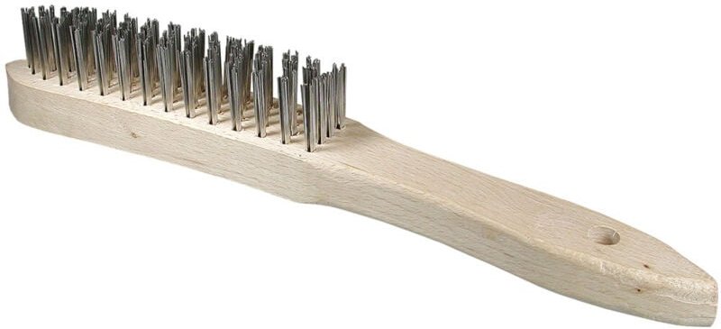 Handstielbürste 295/145, glatter rostfreier Stahldraht 0,30 mm T25 Holzkörper / 3 Reihen - Osborn
