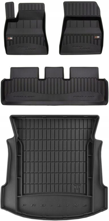 SET 3D Gummimatten Tesla Model 3 Sedan ab 2017- g tb