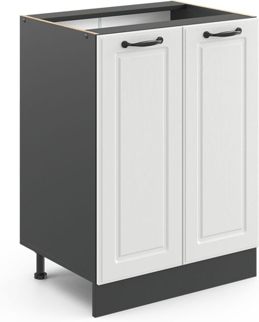 Vicco - Küchenunterschrank R-Line, Weiß Landhaus, 60 cm ohne Arbeitsplatte