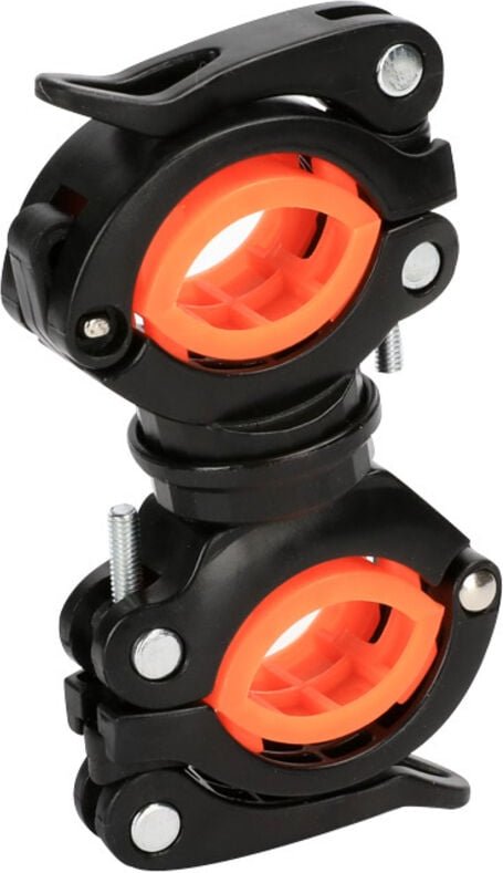 Shining House - 2 Stück Universal-Fahrrad-Taschenlampen-Clip, 360° verstellbare Fahrrad-Lichthalter, Fahrrad-Taschenlamp...