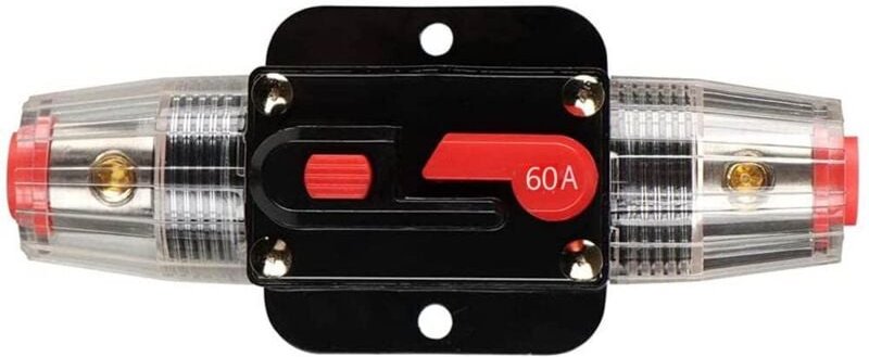 Ahlsen Wasserdichter automatischer Leistungsschalter, DC-Leistungsschalter-Sicherungshalter mit manuellem Sicherungs-Res...