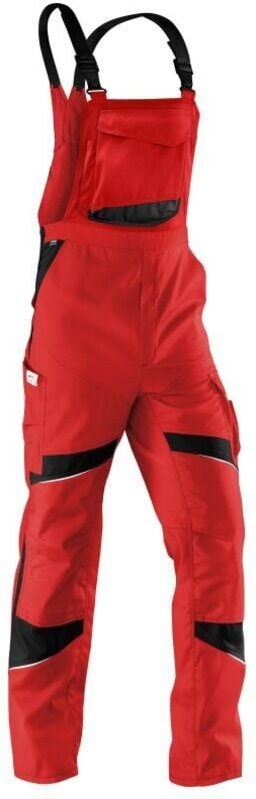 Thumbnail - Kübler Workwear - Kübler Latzhose activiq 3250 mittelrot/schwarz Gr. 106