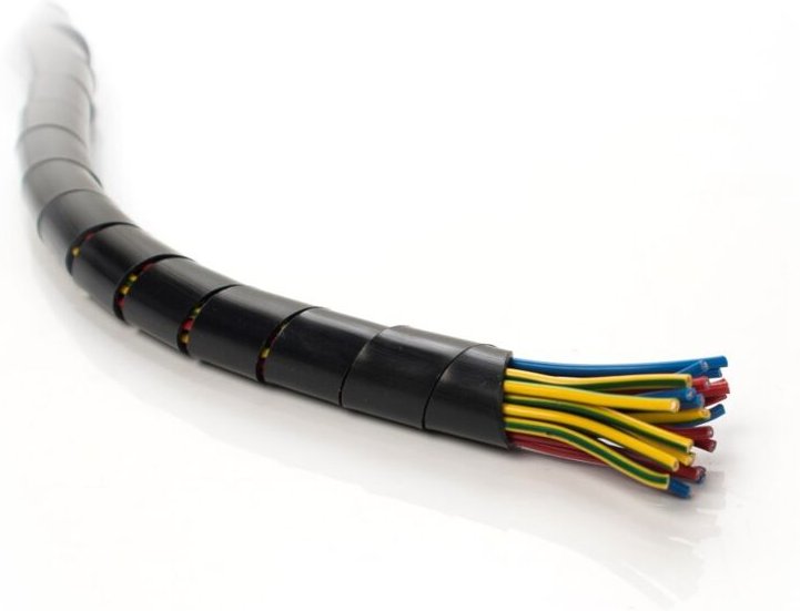 GST-4B Spiralschlauch (Innendurchmesser 4mm) schwarz, 10 Meter Packung