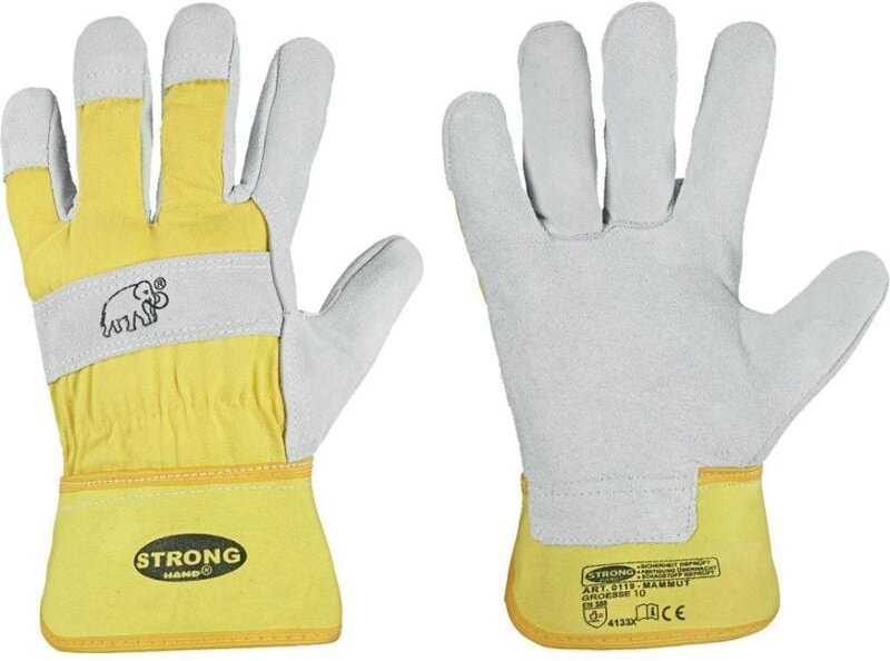 Handschuh Mammut, Rind/Kerns paltleder, Gr.10 12 Stk - Stronghand