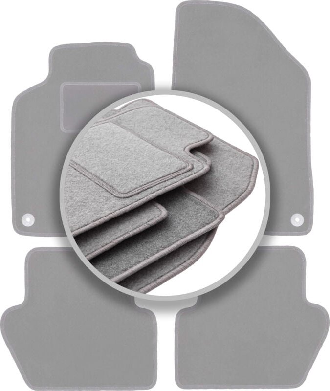 Graue Autofußmatten für: Volvo S70 I Limousine (1996-2000)
