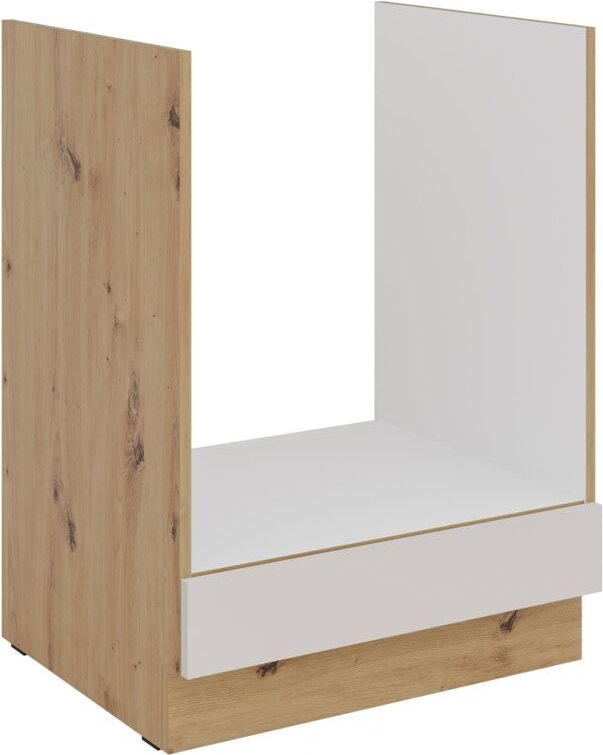 Küchen Preisbombe - Küchen Herdunterschrank 60 cm Küche solano Kaschmir beige matt + Eiche Artisan matt Küchenzeile Küch...