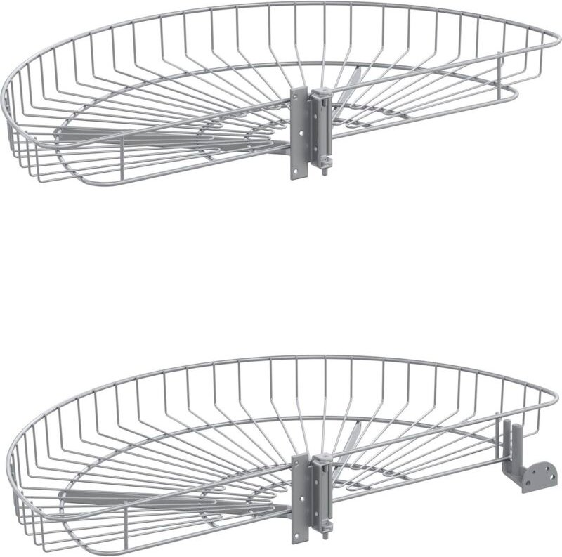Vauth-sagel - Eckschrankdrehbeschlag Drehbeschlag Küche Drehböden mit Korbboden für Küchenschrank Drehteller Länge 700mm...