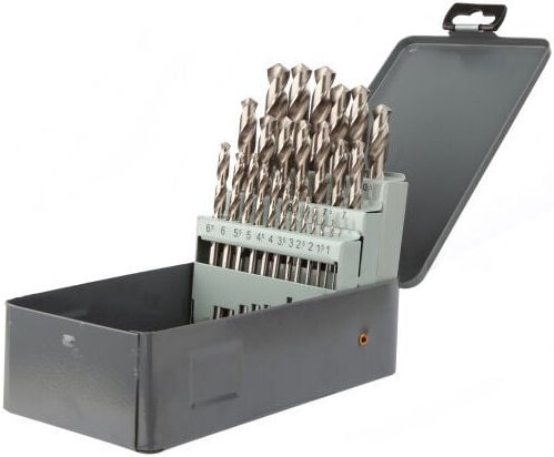 Diager - Metallkoffer mit 25 Teilen hss Profi-Schleifscheibe Ø1 bis 13 - 747D