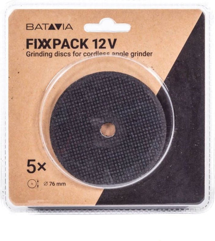 Thumbnail - Batavia - Schleifscheiben 76 mm Set (5 Stück) - Geeignet für die 12V Akku-Winkelschleifer 76mm