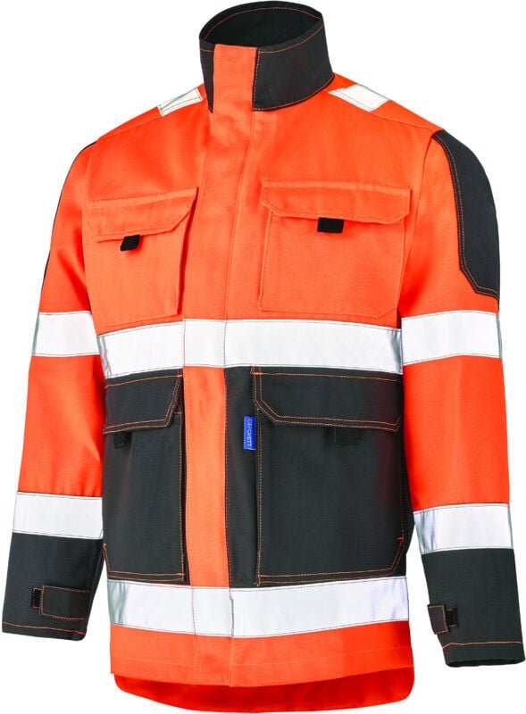 Fluo Tech Jacke Orange Fluo/grau Charcoal S