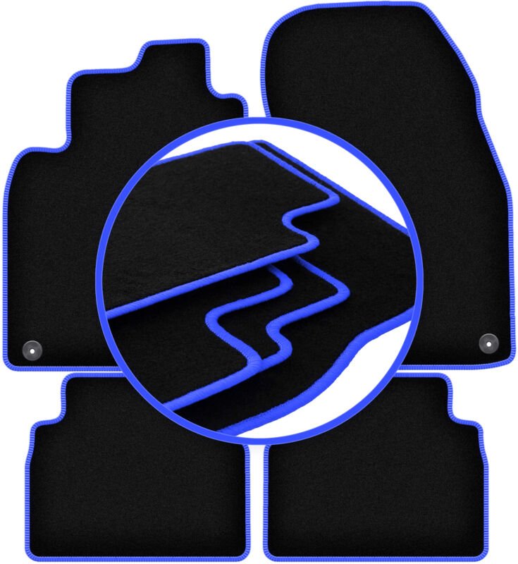 CARLUX-BLUE Autofußmatten für: Saab 9-3 II Y3SF Kombi, Limousine (2002-2014)