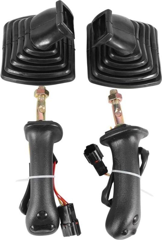 2Pcs L + R Serie 3 Tasten Bagger Joystick Assy Griff Getriebe mit Staub Abdeckung für Doosan DX150 215 225 300 370-9C