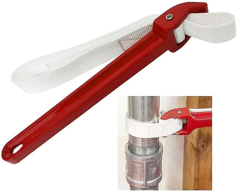 BEBUSINGOTO Bandschlüssel, 12 Zoll Bandschlüssel, verstellbarer Bandschlüssel, Glasdeckel, festziehen, lösen, Sanitärwer...