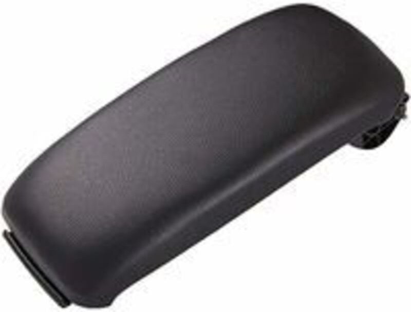 Ersandy - Mittelarmlehnenbezug mit Grundplatte, für A3 8P / A5 2003-2013, schwarzes Leder, oe: 8P0864245P