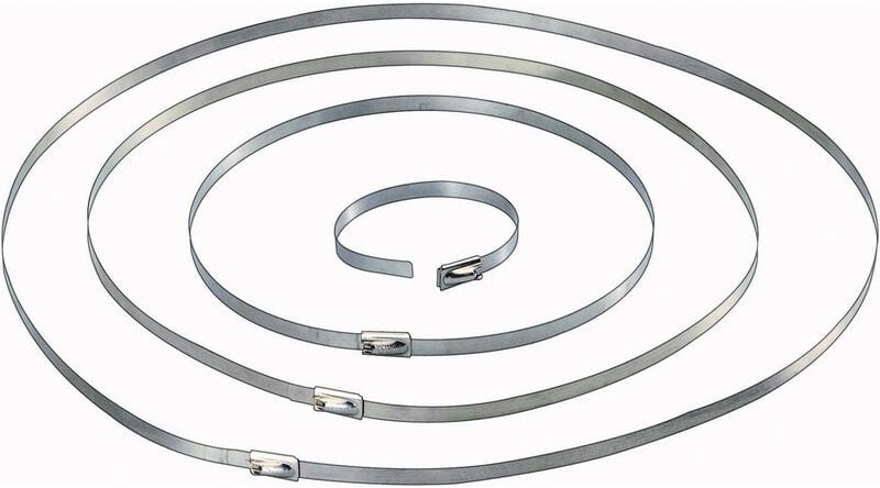 1566204 Kabelbinder 127 mm 4.60 mm Silber 10 St. - Tru Components