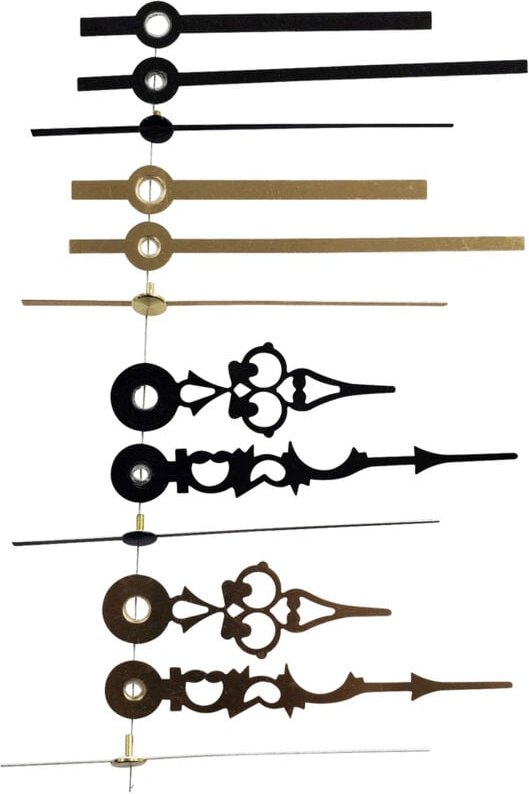 Zeigersatz Standard Schwarz Rund