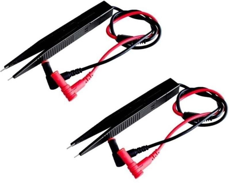 2 stücke Multimeter Sonde Kondensator Induktivität LCR Test Clip SMD Test Clip 5mm Durchmesser Test Clip