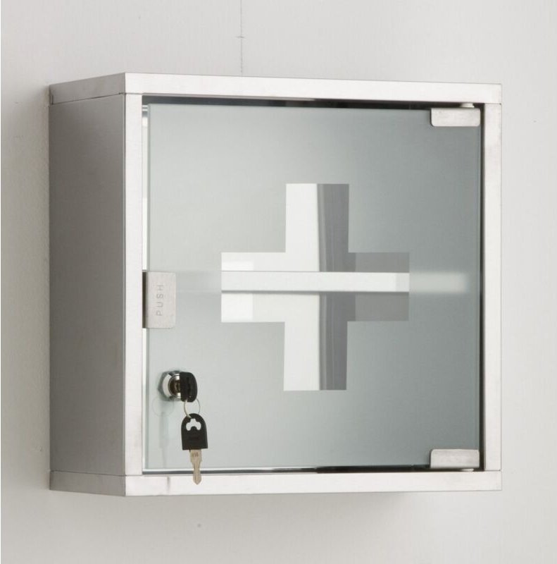 Medizinschrank L.30 cm, Metallimitat, Roma Centrale Brico