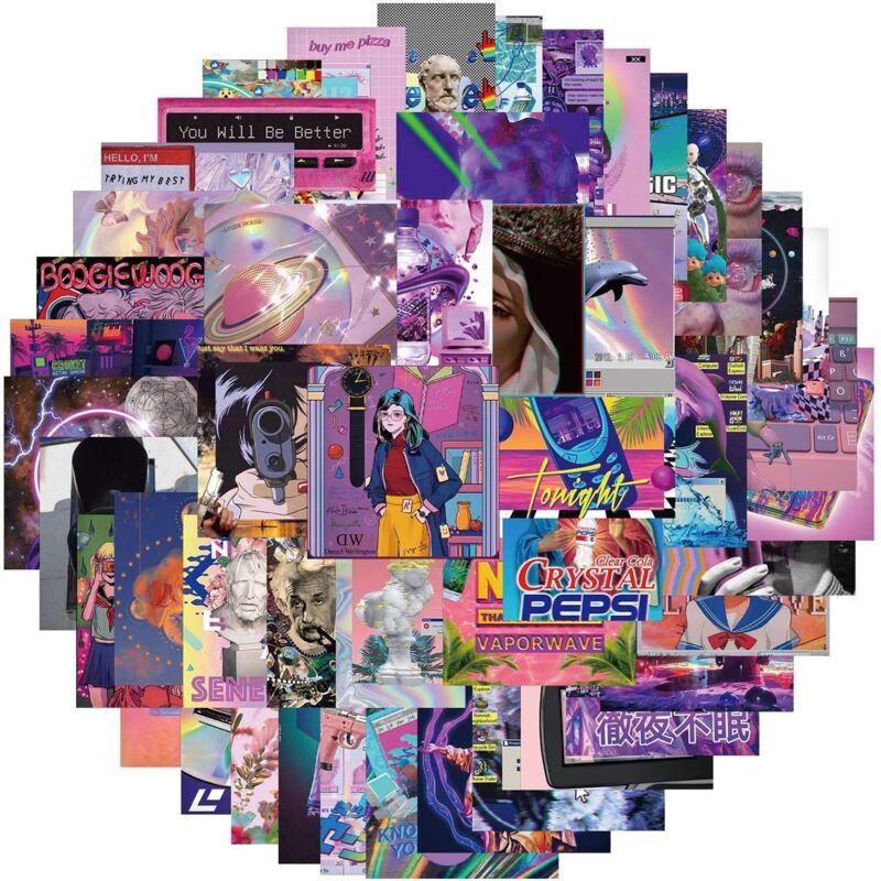 Packung aufkleber - asthetik