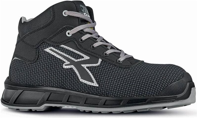 UPower Morrison S3S CI FO ESD SR High-Top-Sicherheitsschuhe - 36 EU - Schwarze