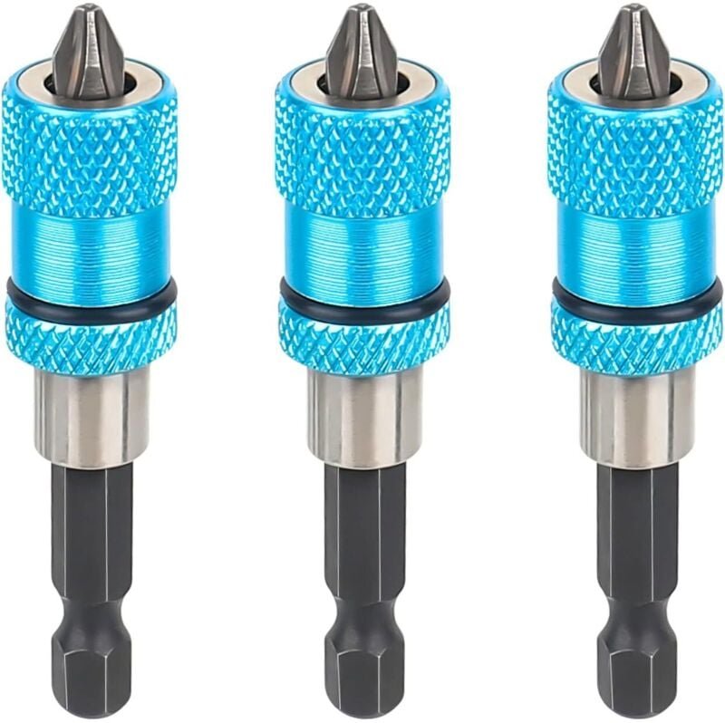 3-teiliger Trockenbau-Bithalter, magnetischer Trockenbau-Bit, 1/4 Zoll Sechskantschaft, Schnellwechsel-Magnet-Bithalter,...