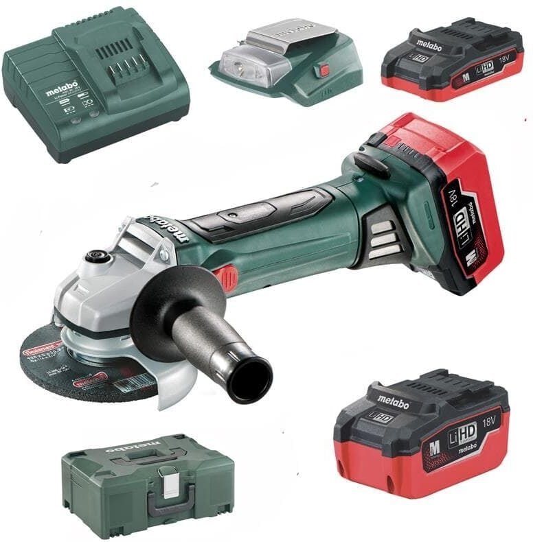 Metabo - 18-Volt-Akku-Winkelschleifer w 18 ltx 125 Quick Exklusiv-Set