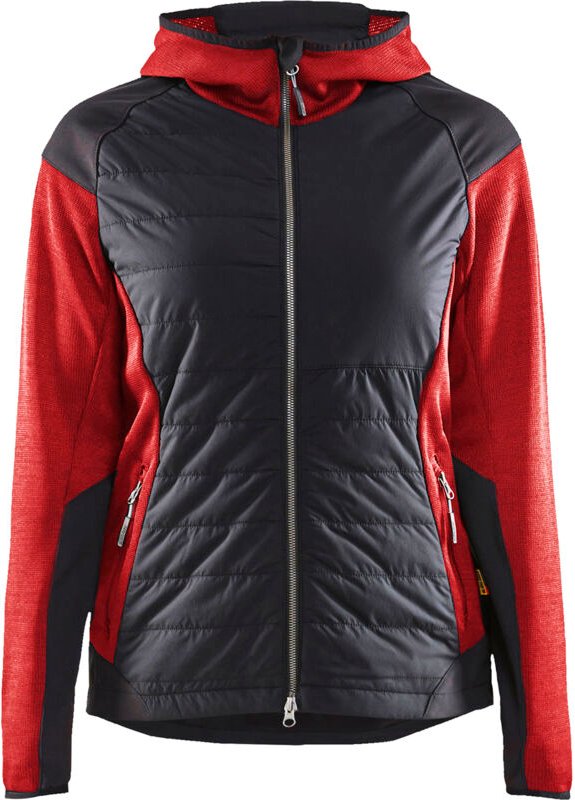 Hybrid-Arbeitsjacke für Damen 5931 - Rot/Schwarz L