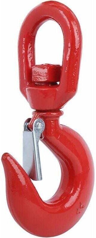 5T 5000Kg Drehbarer roter Kranhaken aus legiertem Stahl mit Drehöse, Schwerkraftplattform, Hebeindustrie, Schiffbau, Run...