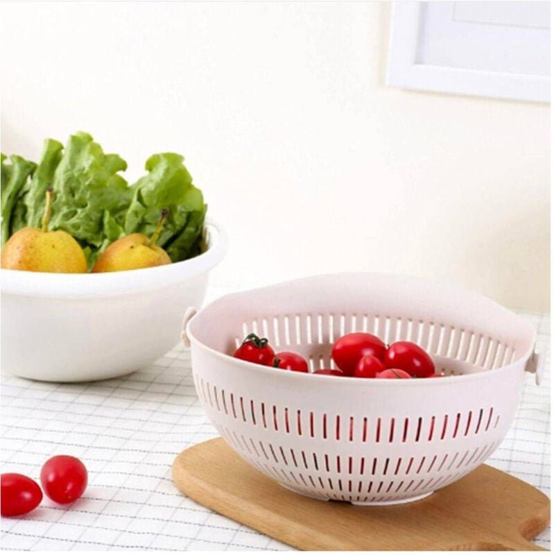 Trade Shop Traesio - Trade Shop - rosa korb zum waschen von gemüse und obst abmessungen 30X13 cm küchenzubehör -