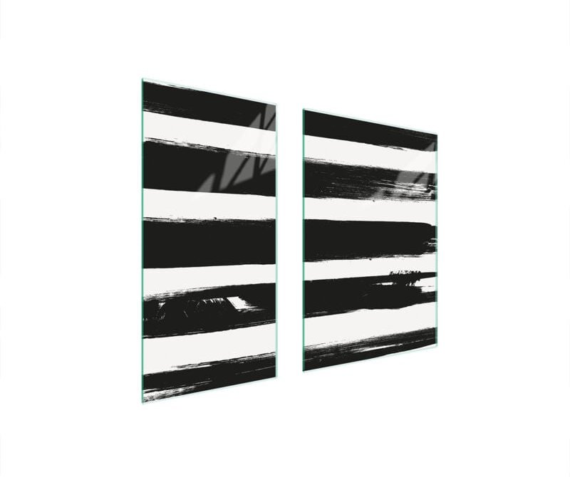 GLASSCHUTZPLATTE 75x52 STREIFEN