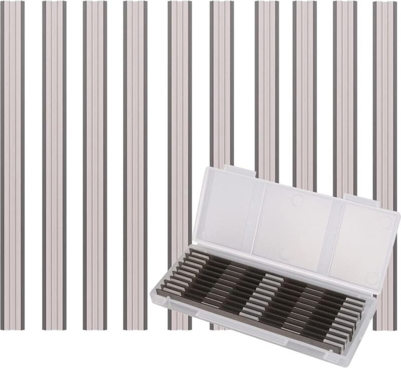 10-teiliges Elektrohobelmesser-Set, 82-mm-Hobel, für Bosch HSS-Hobelmesser, 82 x 5,5 x 1,2 mm, für Hobel von Makita, Bla...