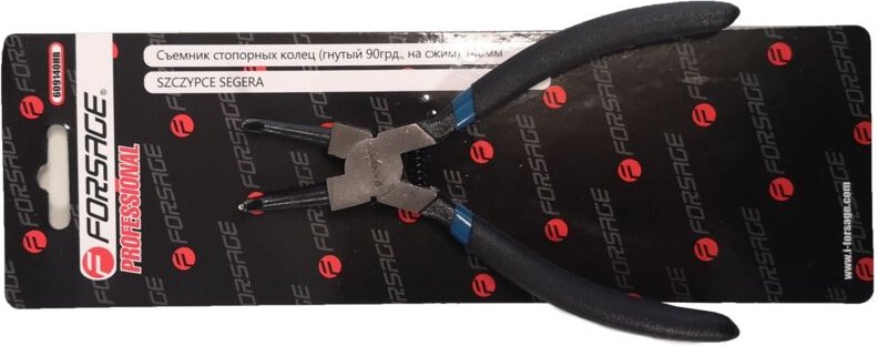 Außenleiterzange gebogen 140 mm 90°