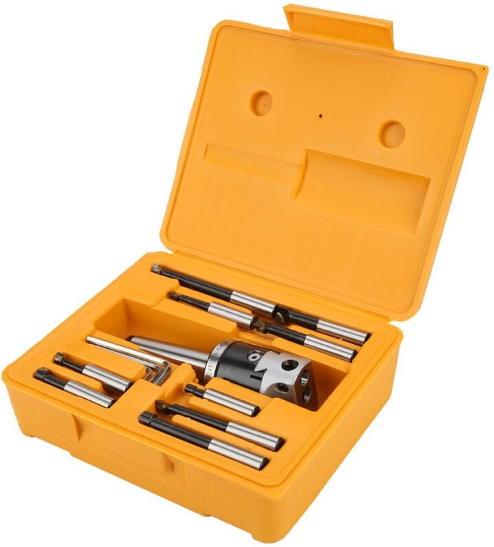 F1-12 50-mm-Bohrkopfsatz mit 12-mm-Bohrstangensatz, 14-teilig, 1 Box - Zoternen