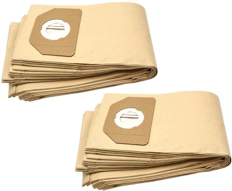 20x Staubsaugerbeutel kompatibel mit Hitach QB35E Staubsauger - Papier, braun - Vhbw
