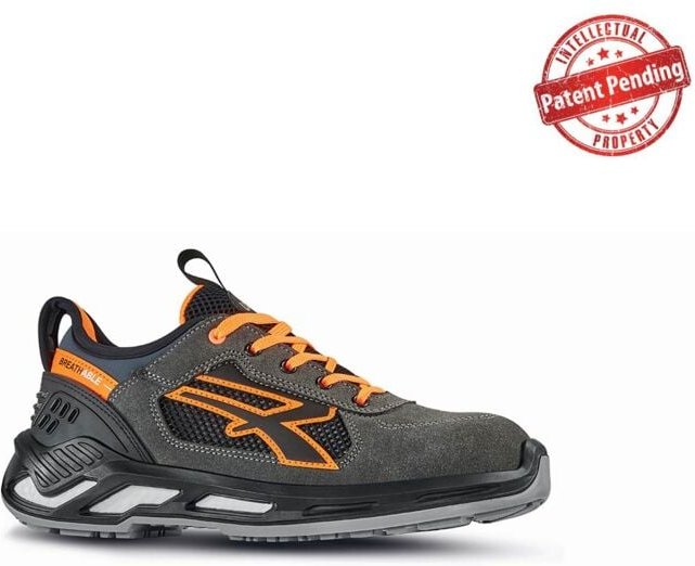 U-power - Sicherheitshalbschuhe ryder esd S1P src - Grau/Orange 44