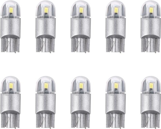 Tlily - 10Pcs 6000K Canbus T10 168 194 W5W Dome Lizenz Seitenmarkierung led GlüHbirne