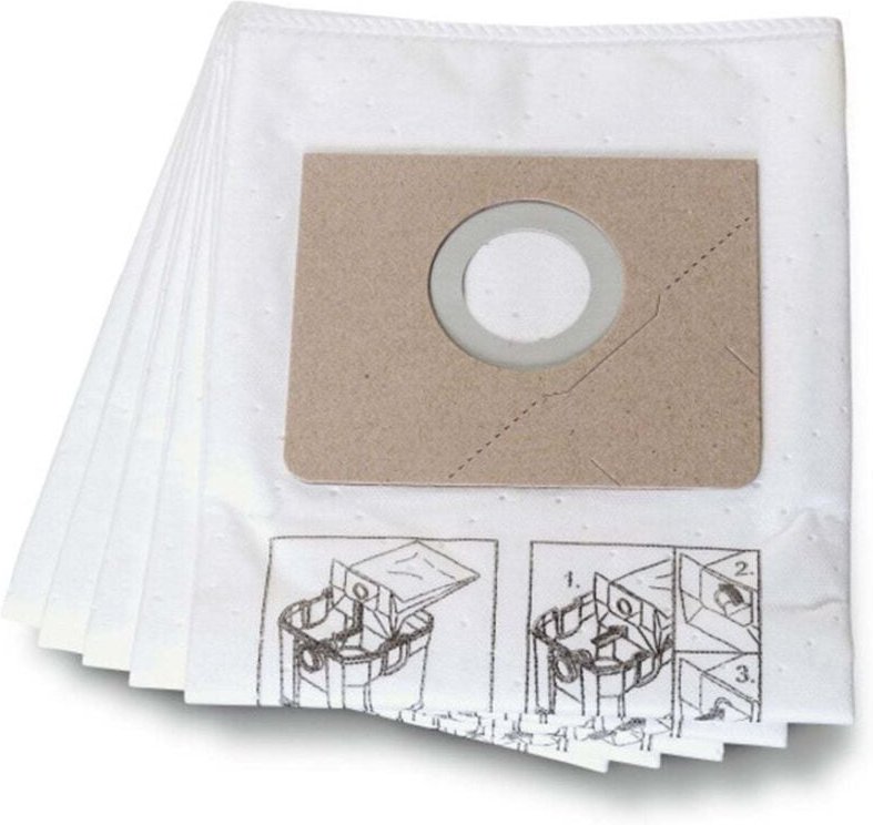 5x Vliesfiltersack Dustex 25 l - 31345061010 - Fein