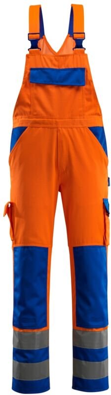 Safe compete Warnlatzhose mit Knietaschen Barras Gr. 90C56 orange/kornblau - Mascot
