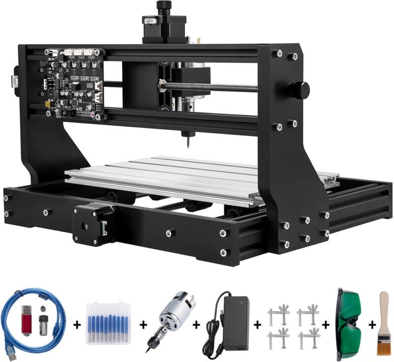 Thumbnail - Mophorn CNC 3018 Pro 2500 MW Lasergravierer, 300 × 180 × 40 mm Mini-CNC-Maschine, GRBL-Steuerung, 3-Achsen-Offline-Contr...