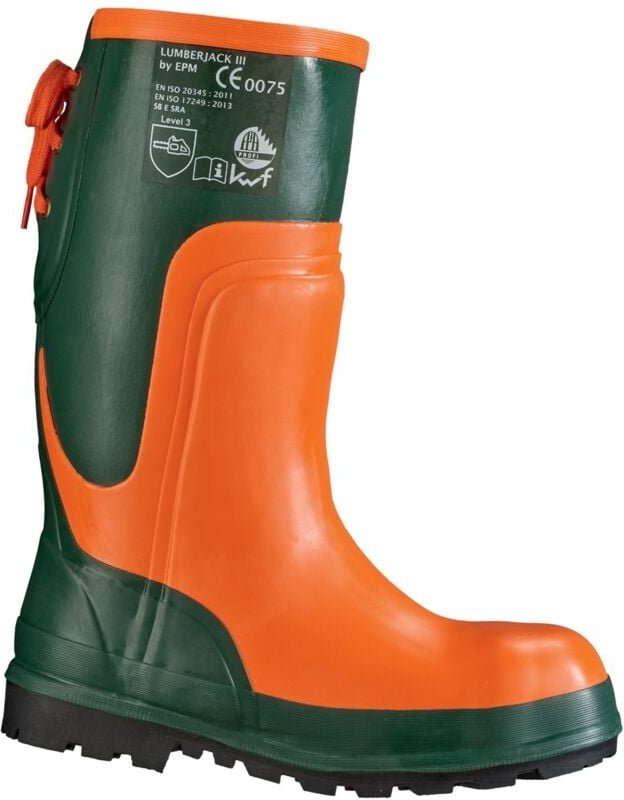 FP - Feldtmann Waldarbeiterstiefel Ulme kwf sb sra Gr. 41 grün/orange