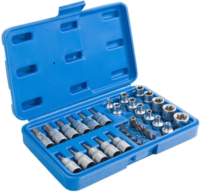 Arebos - Außen Torx Innentorx Nüsse Nuss Schlitz & Kreuz Steckschlüssel Werkzeug