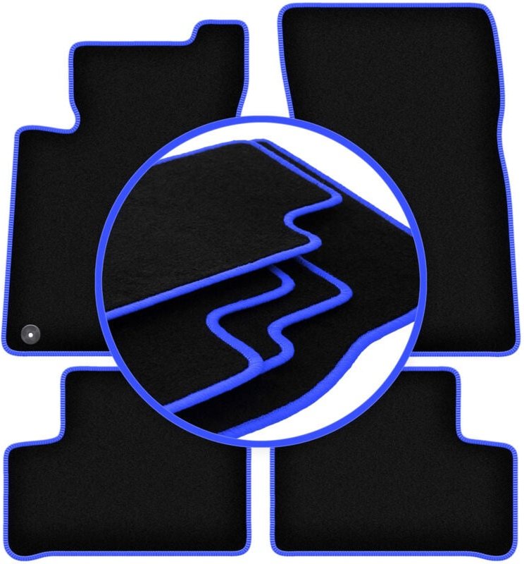 CARLUX-BLUE Autofußmatten für: Mercedes CLS X118 Limousine, Kombi (2019-)