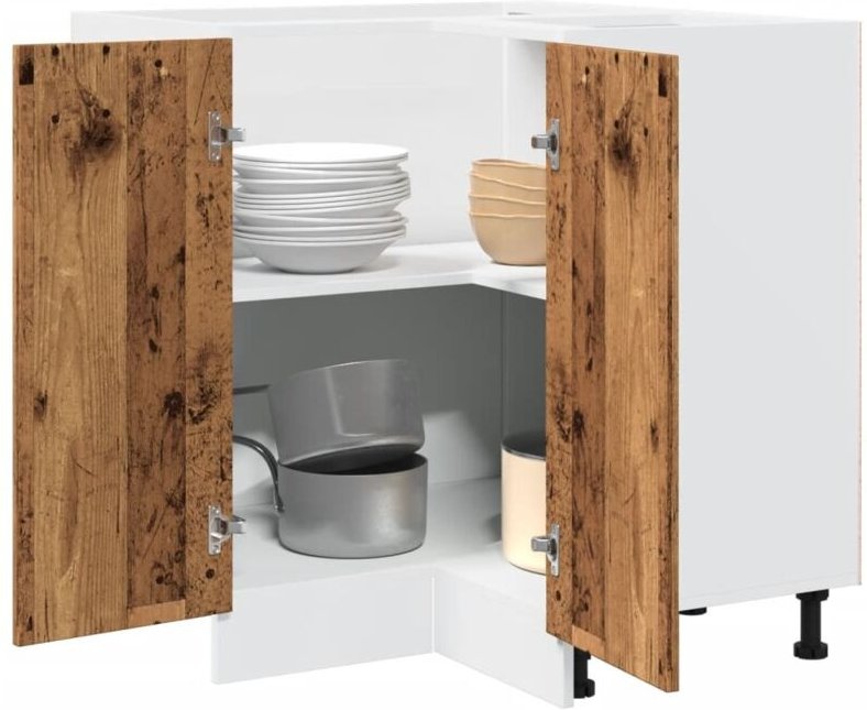Küchenschrank Altholz-Optik 75,5x75,5x81,5 cm Holzwerkstoff - Vidaxl
