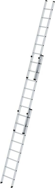 Günzburger Steigtechnik - Sprossen-Schiebeleiter 3tlg. ohne Traverse 3 x 8 Sprossen - 020308