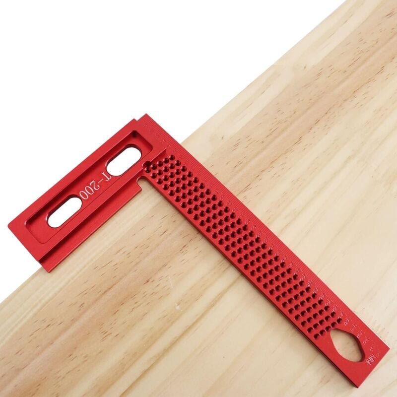 Thumbnail - Präzisionswerkzeuge für die Holzbearbeitung – Messlineal aus Aluminiumlegierung – Lochpositionierungslehre – Metrische M...