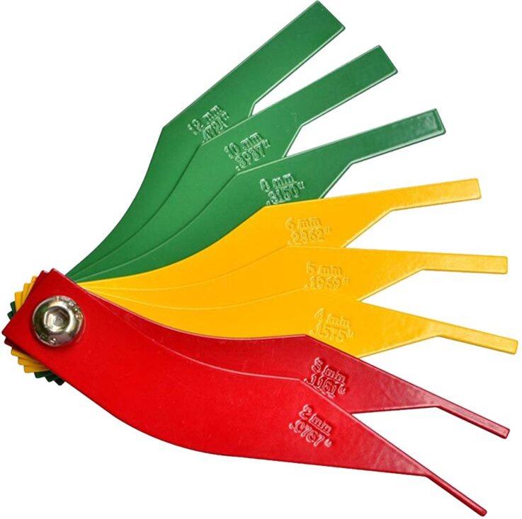 Thumbnail - Bremsbelagdickenmessgerät, Bremsbelagmessgerät aus Stahl für Kraftfahrzeuge, Scheiben- und Trommelmessgerät-Set