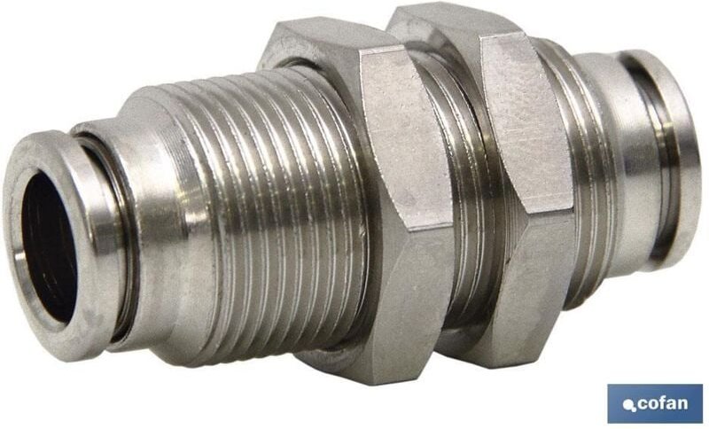 Gerade Verbindungsrohr-Rohrtülle aus Messing und Nickel. M-12