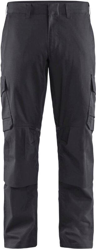 Arbeitshose mit Kniepolstertaschen, dehnbar 2D 1448 – Grau/Schwarz M – FR(42) – SE(C48) – Lang